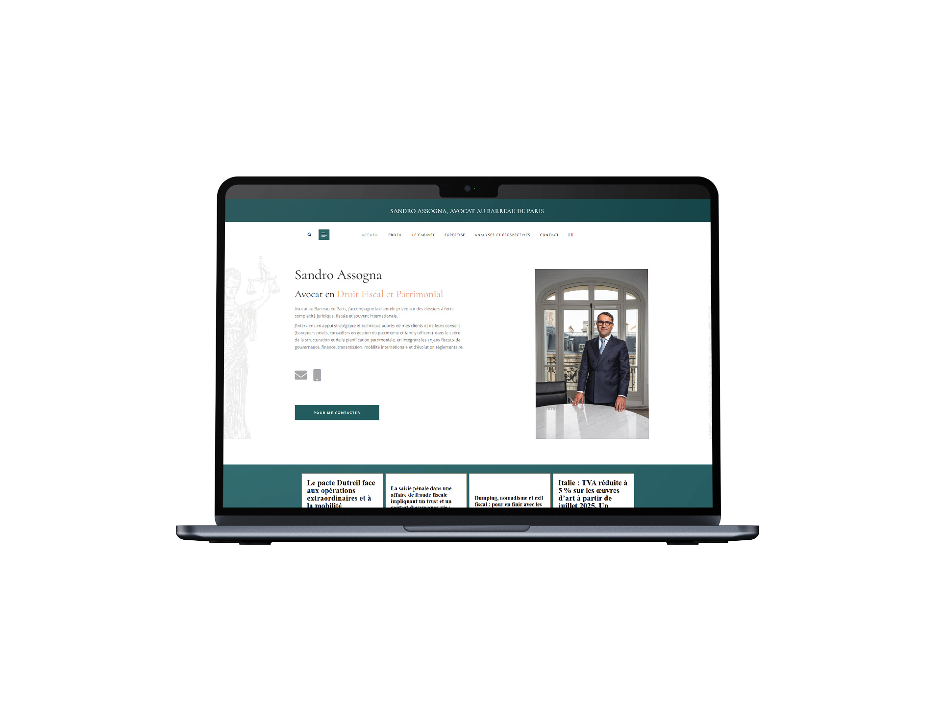 sito Sandro Assogna visualizzazione pc portatile prima schermata